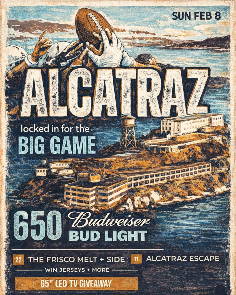 Jamesons Brentwood Superbowl Party - Sat Feb 8, 2026.